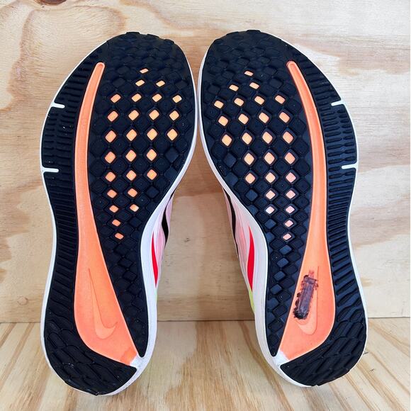 Nike - Air Zoom Winflo 9 - Running Shoes - White/Orange - Men\'s -10 - DD6203-100